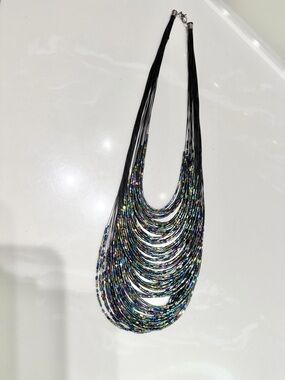 Gorgeous Multi Colored Beaded Statement Necklace